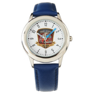 Personalisiertes Feuerwehr-Abzeichen Armbanduhr