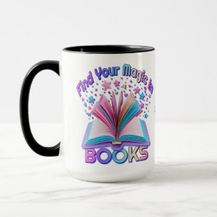Personalisiertes Finde Magie in Büchern  2 Tasse