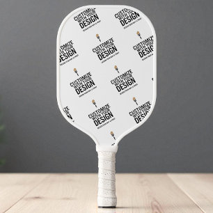 Personalisiertes Firmen-Branding Minimalistisch  Pickleball Schläger