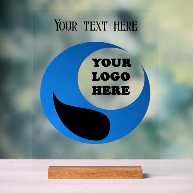 Personalisiertes Firmenlogo Acrylschild (Neutral)