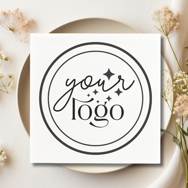 Personalisiertes Firmenlogo Cocktail Napkins Serviette (Personalized Company Logo Cocktail Napkins)