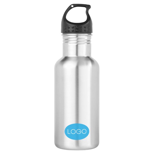 Personalisiertes Firmenlogo Edelstahlflasche (Vorderseite)
