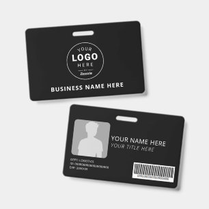 Personalisiertes Firmenlogo Geschäft Ausweis