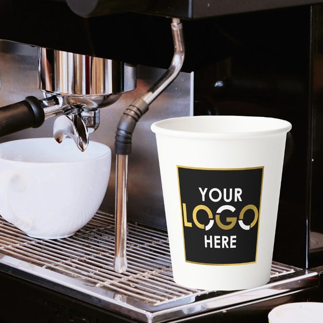 Personalisiertes Firmenlogo hier Werbung Pappbecher (Personalized Business Your Logo Here Promotional Paper Cups)