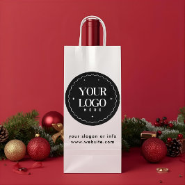 Personalisiertes Firmenlogo  | Individuelles Gesch Geschenktüte Für Weinflaschen