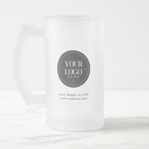 Personalisiertes Firmenlogo Individuelles Geschä Mattglas Bierglas