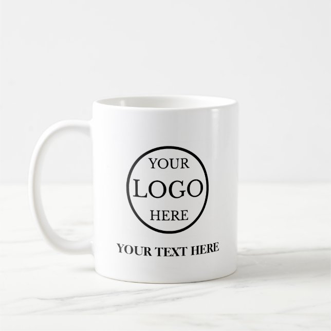 Personalisiertes Firmenlogo Kaffeetasse (Links)