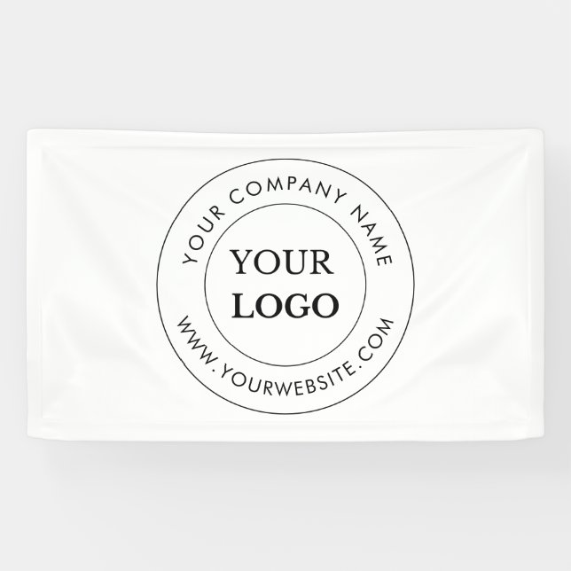 Personalisiertes Firmenlogo Markenunternehmen  Banner (Horizontal)