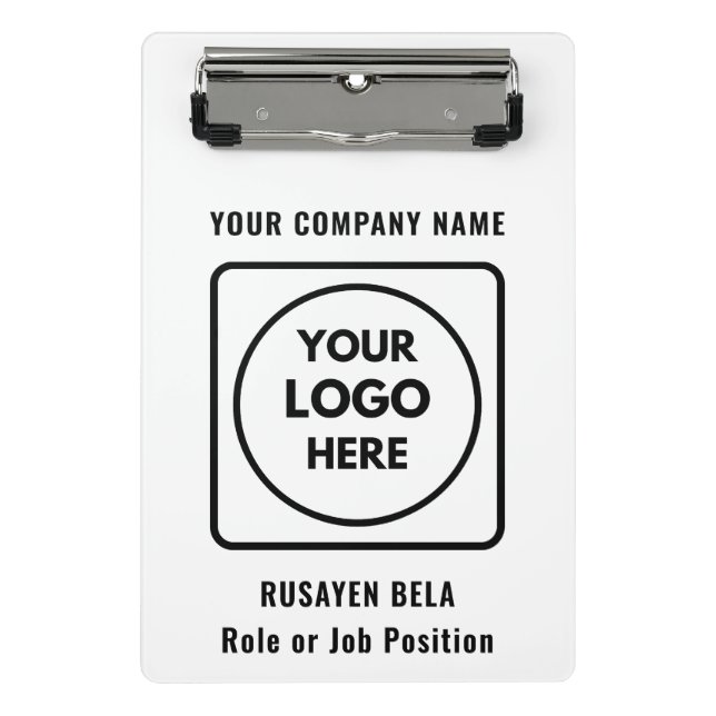 Personalisiertes Firmenlogo Mini-Clipboard Mini Klemmbrett (Vorderseite)