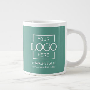 Personalisiertes Firmenlogo-Mitarbeitergeschenk Jumbo-Tasse