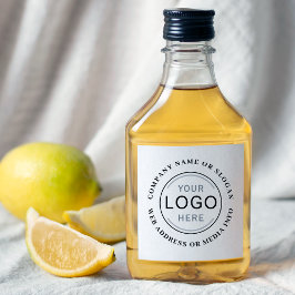 Personalisiertes Firmenlogo oder Markenbezeichnung Alkoholflaschenetikett