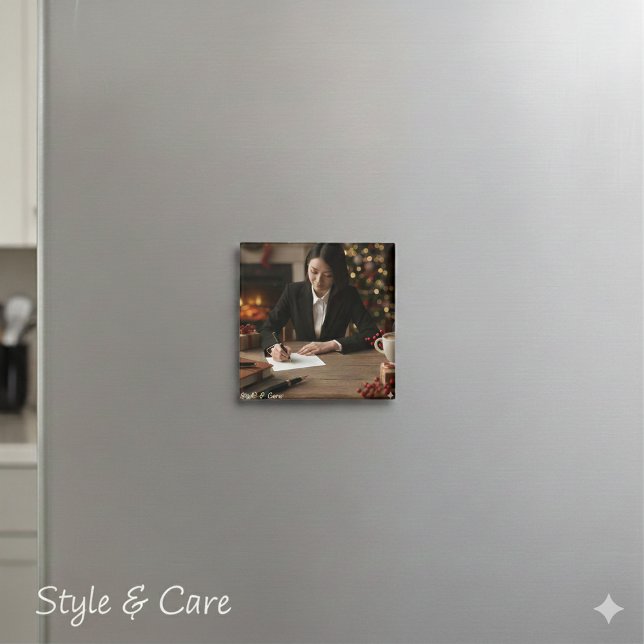 Personalisiertes Firmenlogo oder quadratisches Bil Magnet (Personalized Business Logo or Image Square Magnet)