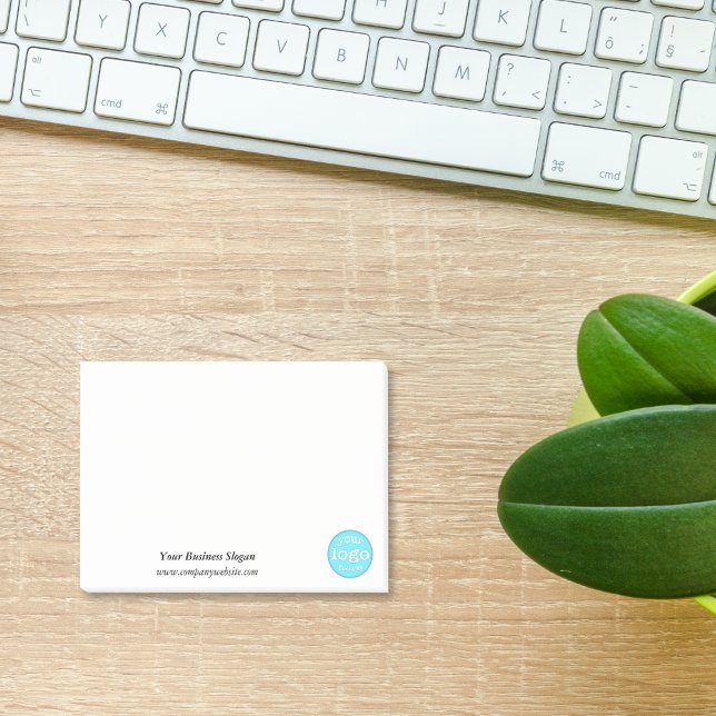 Personalisiertes Firmenlogo Post-it Klebezettel (Personalized Custom Company Business Logo Office Post-it Notes)