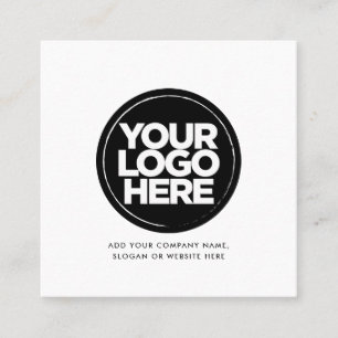 Personalisiertes Firmenlogo Quadratische Visitenkarte