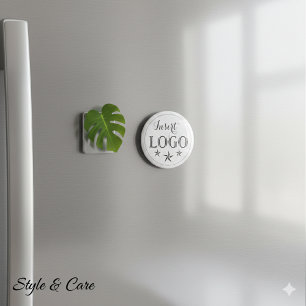 Personalisiertes Firmenlogo Rund Magnet