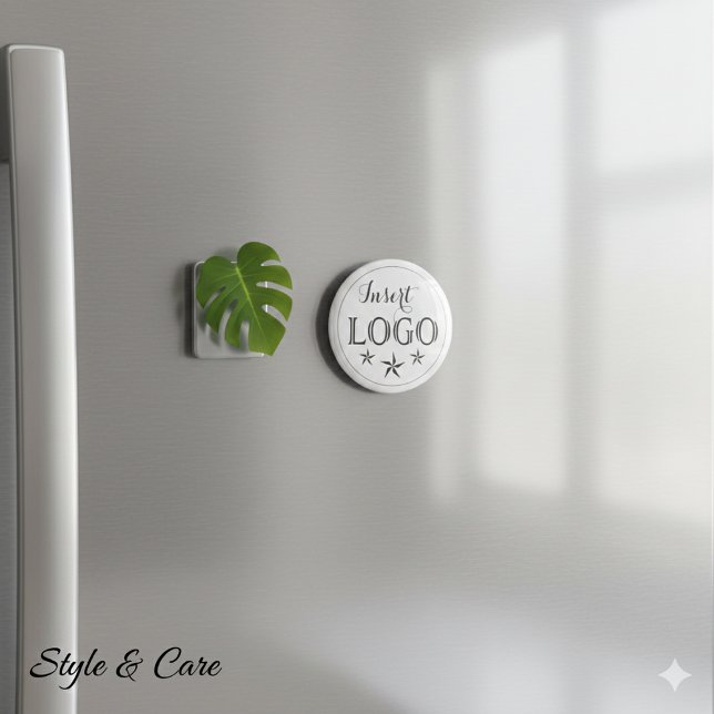 Personalisiertes Firmenlogo Rund Magnet (Personalized Business Logo Round Magnet)