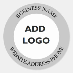 Personalisiertes Firmenlogo Runder Aufkleber