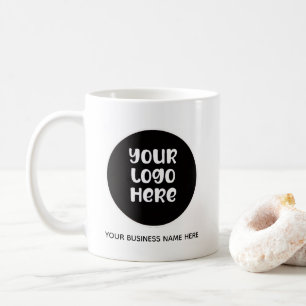 Personalisiertes Firmenlogo und Name Kaffeetasse