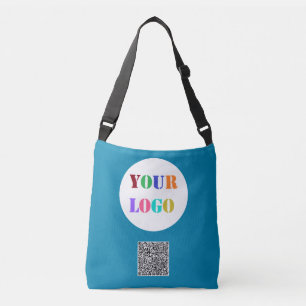 Personalisiertes Firmenlogo und QR-Code Tragetaschen Mit Langen Trägern