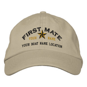 Personalisiertes First Mate Star Ball Cap Stickere Bestickte Kappe