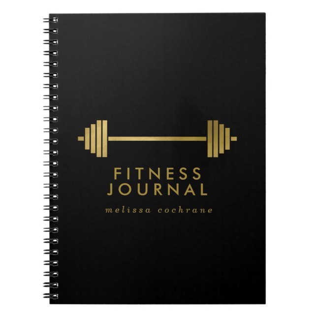 Personalisiertes Fitness-Journal Notizblock (Vorderseite)