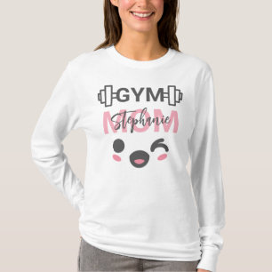 Personalisiertes Fitness-Studio-Mutter-Lächeln-Ges T-Shirt
