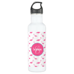 Personalisiertes Flamingo-Muster Edelstahlflasche