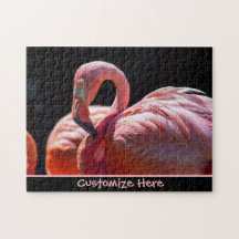 Personalisiertes Flamingo-Puzzlespiel