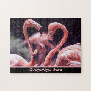 Personalisiertes Flamingo-Puzzlespiel Puzzle