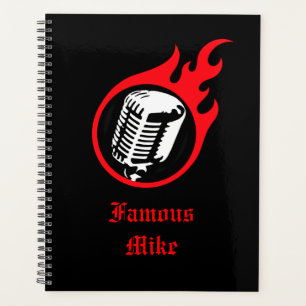 Personalisiertes Flammenmikrofon Planer