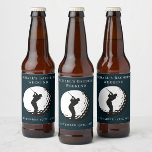 Personalisiertes Flaschenetikett   Bachelor Golf W Bierflaschenetikett