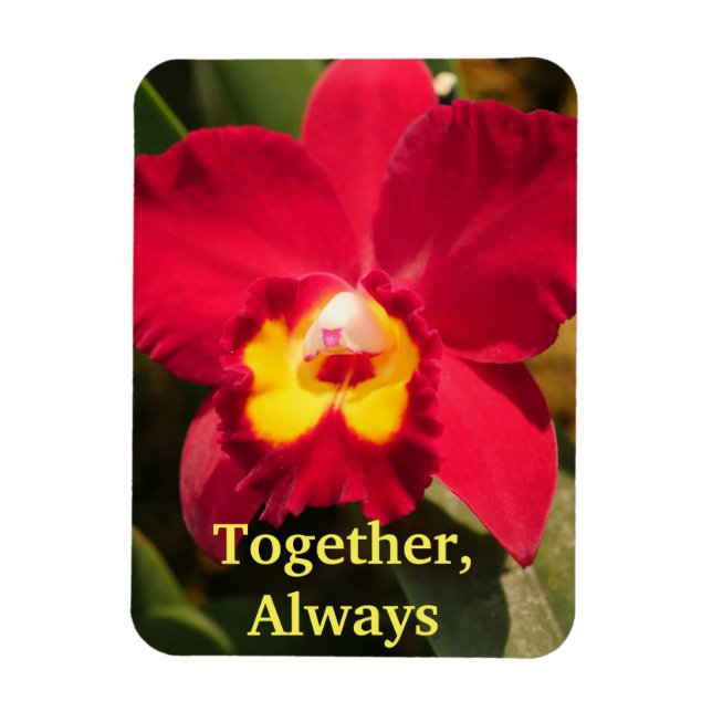 Personalisiertes Flexible Magnet Rot und Gelb Orch (Vertikal)