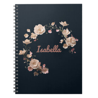 Personalisiertes florales Elegance SpiralNotebook Notizblock