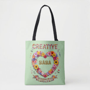Personalisiertes florales Herz Mama Forever – Benu