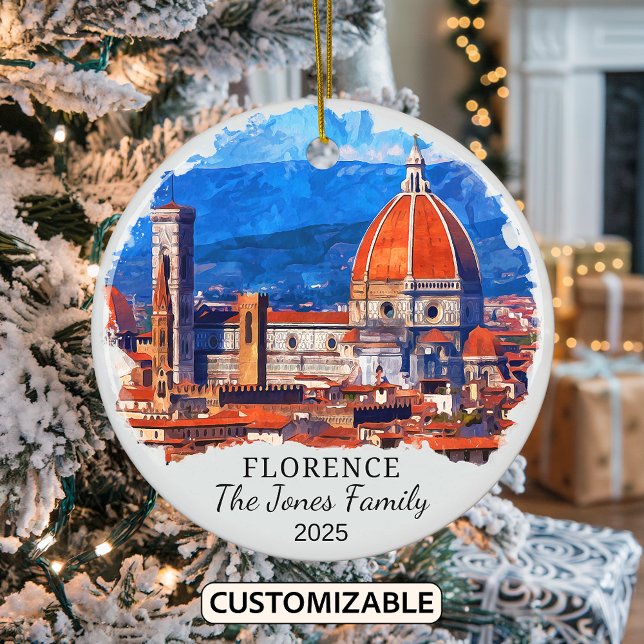 Personalisiertes Florentiner Ornament, Italien Keramik Ornament (Von Creator hochgeladen)