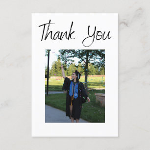 Personalisiertes Foto Abschluss Vielen Dank Einladung