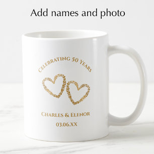 Personalisiertes Foto-Andenken 50. Jubiläumsgesche Kaffeetasse