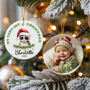 Personalisiertes Foto-Andenken mit Aus-Sugar Glide Keramik Ornament