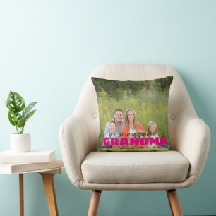 Personalisiertes Foto-Andenken OMA-Geschenk Kissen