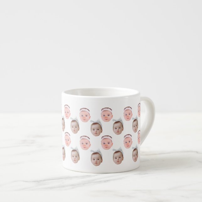 Personalisiertes Foto, Angepasste Tasse, Mama Vate Espressotasse (Vorderseite Rechts)