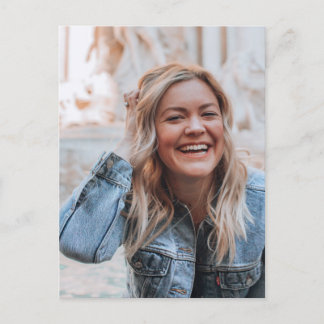 Personalisiertes Foto Ankündigungspostkarte