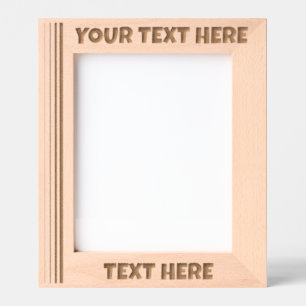 Personalisiertes Foto aus Holz Geätzte Rahmen
