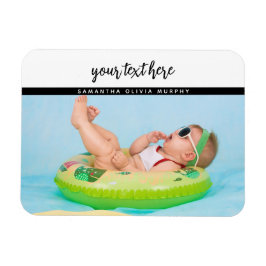 Personalisiertes Foto Baby Liebe & Name Erinnerung Magnet