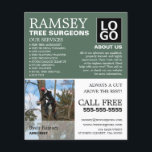 Personalisiertes Foto - Baumchirurg - Arborist Flyer<br><div class="desc">Personalisiertes Foto - Tree Chirurg - Arborist Werbe-Flyer durch den Business Card Store.</div>