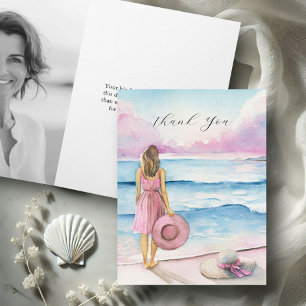 Personalisiertes Foto Beerdigung Dankeschön Karten