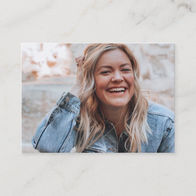 Personalisiertes Foto Begleitkarte (Vorderseite)