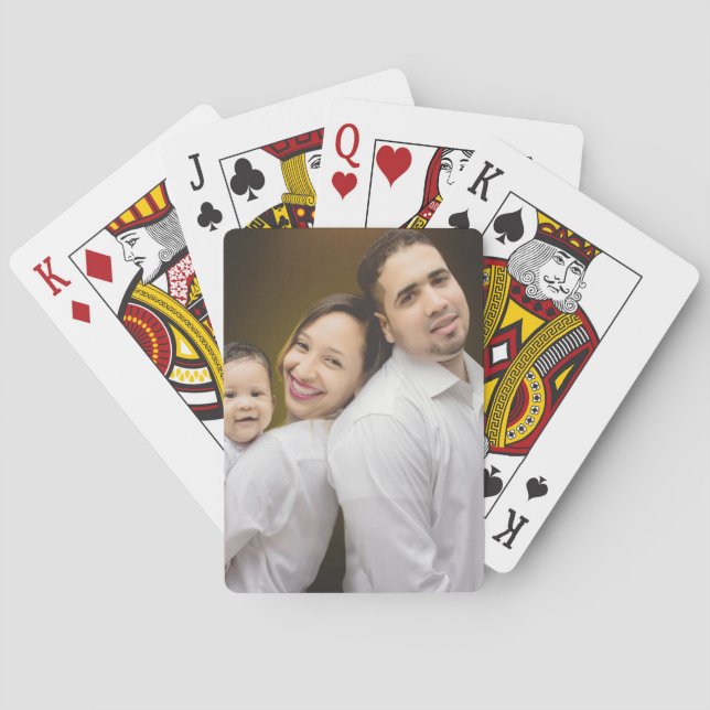 Personalisiertes Foto Benutzerdefiniert Bild hinzu Spielkarten (Rückseite)