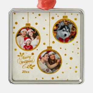 Personalisiertes Foto - Benutzerdefinierte Familie Ornament Aus Metall