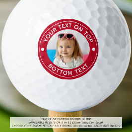 Personalisiertes Foto - benutzerdefinierte Farbe u Golfball