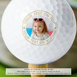 Personalisiertes Foto - Benutzerdefinierter Farbte Golfball